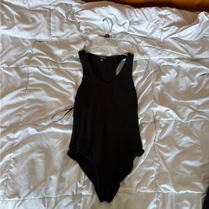 Black Sleeveless Bodysuit